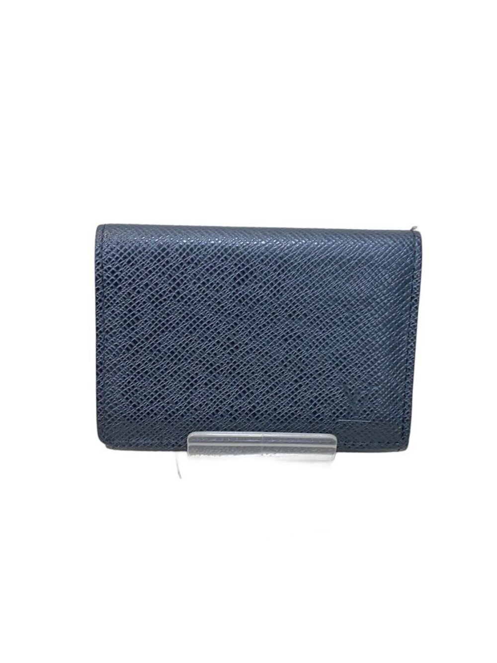 LOUIS VUITTON Envelope Wallet Carte de Visite Taiga Leather Black